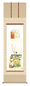 掛け軸／掛軸【お雛さま】 立雛（西尾 香悦） 【送料無料】【代引手数料無料】