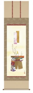 掛け軸／掛軸【お雛さま】 立雛（長江 桂舟） 【送料無料】【代引手数料無料】