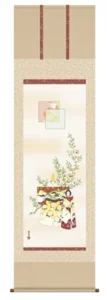 掛け軸／掛軸【お雛さま】 立雛（香山 緑翠） 【送料無料】【代引手数料無料】