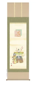 掛け軸／掛軸／かけじく【お雛様】 立雛（浮田 秋水） 【送料無料】【代引き手数料無料】