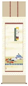 掛け軸／掛軸【お雛さま】 歌仙雛（伊藤 渓山） 【送料無料】【代引手数料無料】