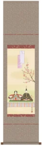 掛け軸／掛軸【お雛さま】【尺幅】 段雛（遠山 翠洋） 【送料無料】【代引手数料無料】