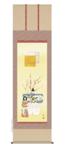 掛け軸／掛軸【お雛さま】 立雛（森山 観月） 【送料無料】【代引手数料無料】