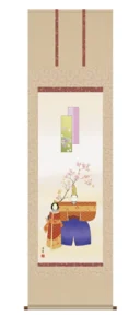 掛け軸／掛軸【お雛さま】 立雛（野川 秀華） 【送料無料】【代引手数料無料】