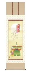 掛け軸／掛軸【お雛さま】 立雛（野川 秀華） 【送料無料】【代引手数料無料】