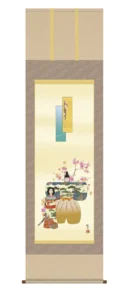 掛け軸／掛軸【お雛さま】 立雛（森山 観月） 【送料無料】【代引手数料無料】