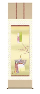 掛け軸／掛軸【お雛さま】 立雛（長江 桂舟） 【送料無料】【代引手数料無料】
