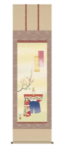 掛け軸／掛軸【お雛さま】 立雛（長江 桂舟） 【送料無料】【代引手数料無料】