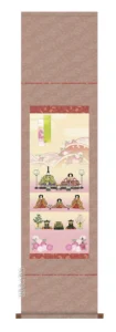 掛け軸／掛軸【お雛さま】 段飾り雛（伊藤 香旬）[尺幅] 【送料無料】【代引手数料無料】