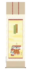 掛け軸／掛軸【お雛さま】 立雛（森山 観月） 【送料無料】【代引手数料無料】