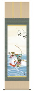 掛け軸／掛軸【武者・節句】<br>出世武者（香山　緑翠）<br>【送料無料】【代引手数料無料】