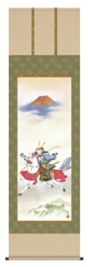 掛け軸／掛軸【武者・節句】<br>吉祥武者（宇崎　洋山）<br>【送料無料】【代引手数料無料】