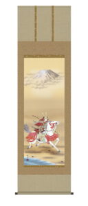 掛け軸／掛軸【武者・節句】<br>富峰武者（長江　桂舟）<br>【送料無料】【代引手数料無料】