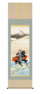 掛け軸／掛軸【武者・節句】<br>馬上武者（榎本　東山）<br>【送料無料】【代引手数料無料】