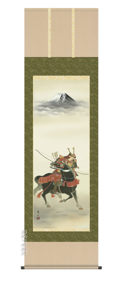 掛け軸／掛軸【武者・節句】 富峰武者（榎本 東山） 【送料無料】【代引手数料無料】