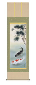 掛け軸／掛軸【武者・節句】<br>松下遊鯉（長江　桂舟）<br>【送料無料】【代引手数料無料】