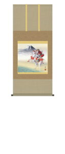 掛け軸／掛軸【武者・節句】<br>白馬武者（野川　秀華）<br>【送料無料】【代引手数料無料】