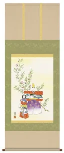 掛け軸／掛軸【お雛さま】 立雛（香山 緑翠） 【送料無料】【代引手数料無料】