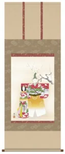 掛け軸／掛軸【お雛さま】 立雛（伊藤 渓山） 【送料無料】【代引手数料無料】