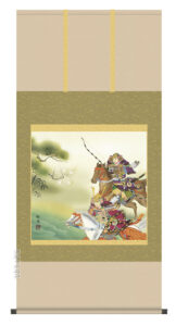 掛け軸／掛軸【武者・節句】<br>大成武者（工藤　翔悠）<br>【送料無料】【代引手数料無料】