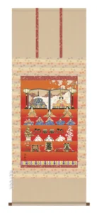 掛け軸／掛軸【桃の節句】 段飾り雛（小野 洋舟） 【送料無料】【代引手数料無料】