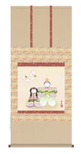 掛け軸／掛軸【お雛さま】 人形雛（伊藤 香旬） 【送料無料】【代引手数料無料】
