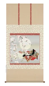 掛け軸／掛軸【桃の節句】 小野小町（西尾 香悦） 【送料無料】【代引手数料無料】