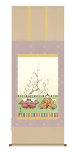 掛け軸／掛軸【お雛さま】 段雛（遠山 翠洋） 【送料無料】【代引手数料無料】