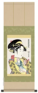 掛け軸／掛軸【浮世絵】 道成寺（喜多川歌麿） 【送料無料】【代引手数料無料】