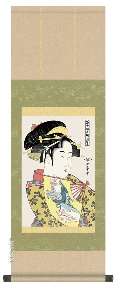 浮世絵 掛軸【浮世絵】道成寺（喜多川歌麿）