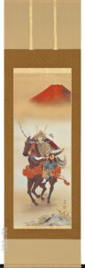 掛け軸 武者(河村 東陽)<br>端午の節句・若武者【送料無料】【代引き手数料無料】【特殊工芸作品】