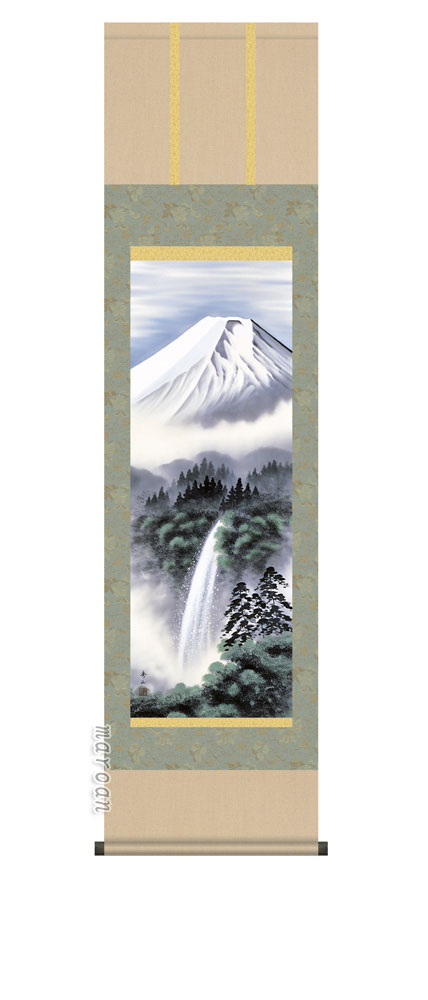 掛け軸 掛軸 富士 尺三 富士幽谷 (鈴村 秀山) 【送料無料】【代引手数料無料】