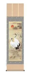 掛け軸(掛軸)【尺三幅】<br>松竹梅鶴亀（戸塚　翠漣）<br>【送料無料】【代引き手数料無料】