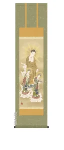 掛け軸 掛軸 阿弥陀如来 阿弥陀三尊佛(高畠 周峰)【尺三】 【送料無料】【代引手数料無料】