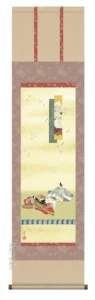 掛け軸／掛軸【お雛さま】 歌仙雛（伊藤 渓山）[尺三] 【送料無料】【代引手数料無料】